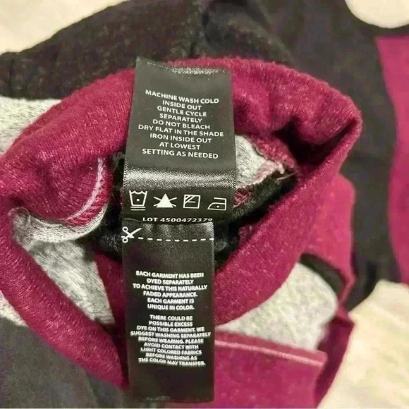 Buffalo David Bitton Women’s Knit Top Long Sleeve Sweater Colorblock Size XL - Picture 5 of 7